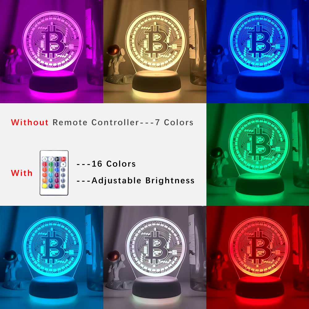 Bitcoin Night Lamp 